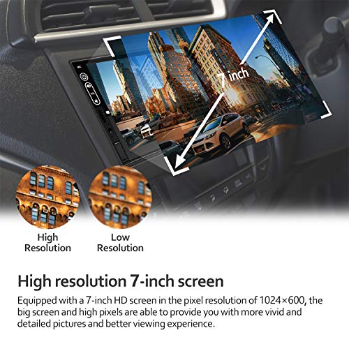 Double Din Car Stereo Bluetooth - Corehan 7 Inch IPS Touch Screen