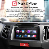 Double Din Android Car Stereo - Corehan 7 inch 2GB Ram 32 ROM Touch Screen in Dash Car Radio DVD CD Player with Bluetooth WiFi GPS Navigation System (Android 8 with DVD Player & 6.95 inch Screen)